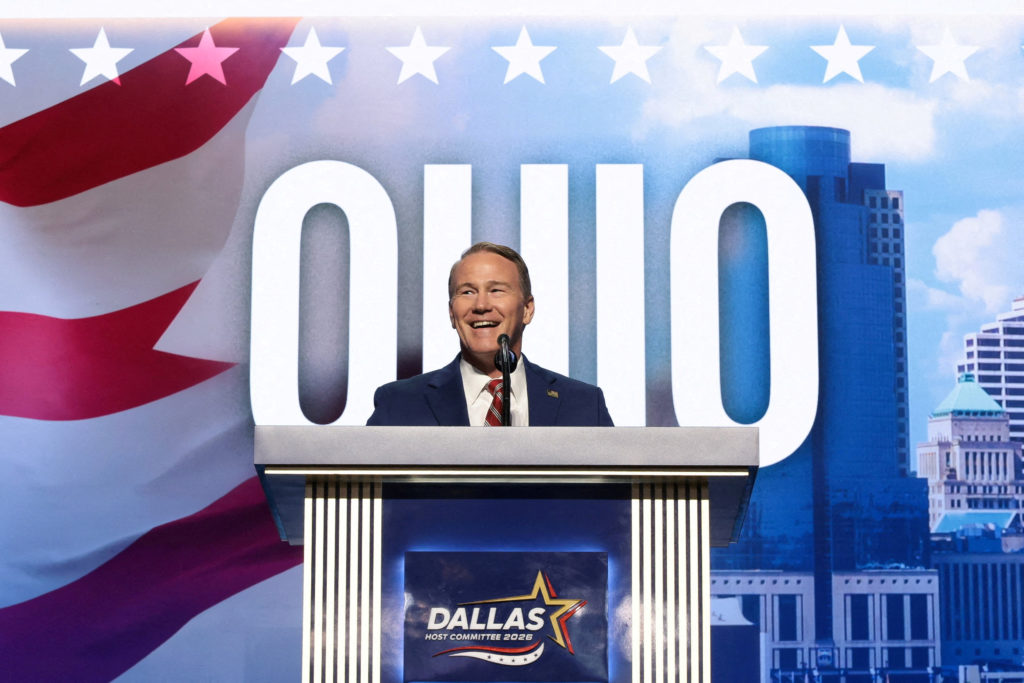 Image from linked report: Trump defends data centers in Ohio as he rallies to boost Jon Husted in a tight Senate race
