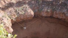 Source-feed image associated with 'Spider-Man of Yemen' dies falling into volcanic crater