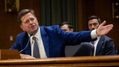 Source-feed image associated with Trump's new spy chief Jay Clayton confirmed by US Senate