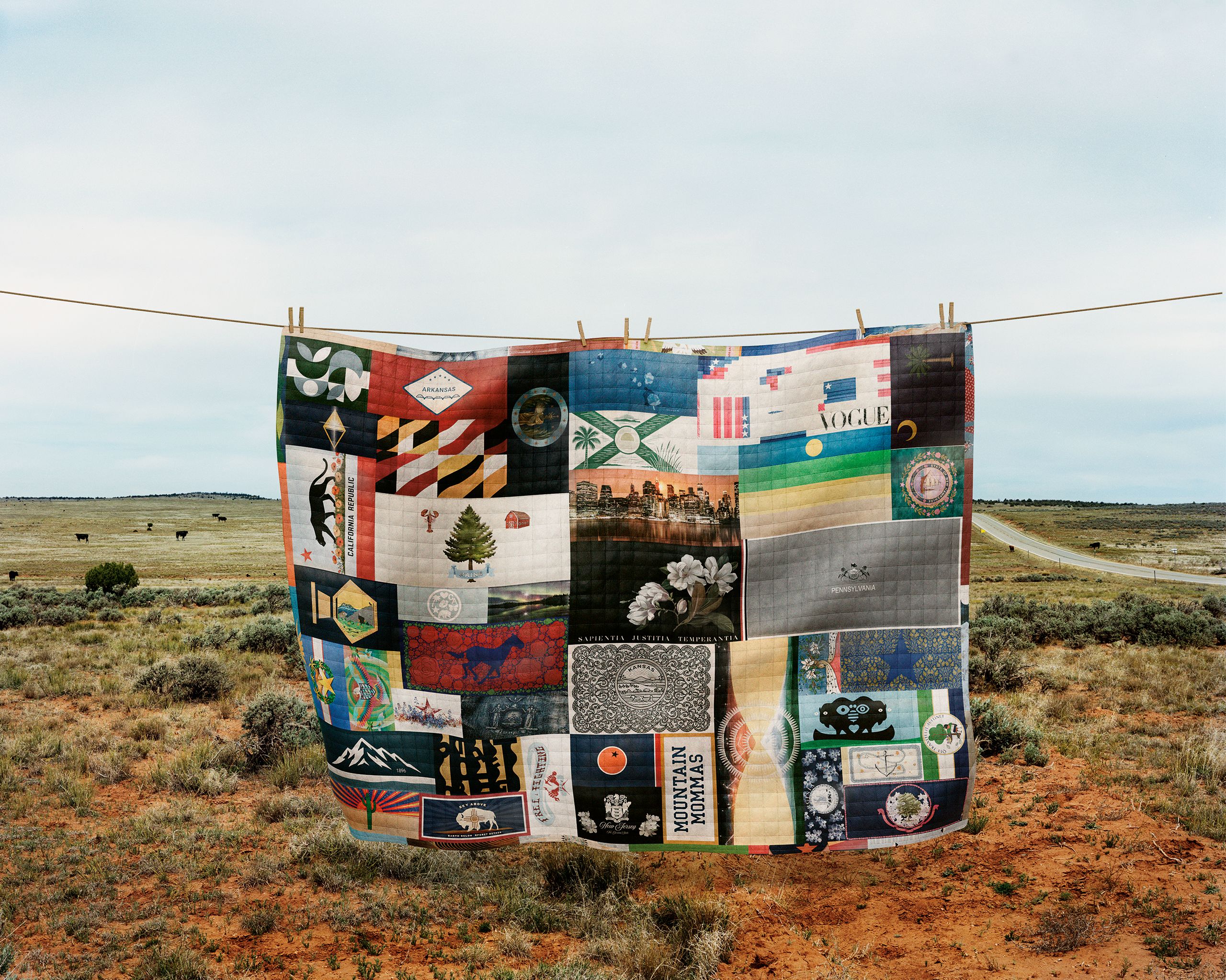 Source-feed image associated with Happy 250, America! Vogue and the CFDA Present the United Flags of Fashion