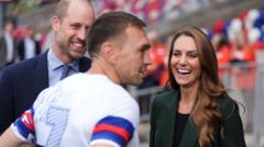 Image from linked report: Prince William and Catherine's surprise visit to Kevin Sinfield's charity run