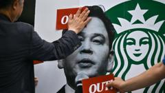 Source-feed image associated with South Korea's Starbucks to shut for staff history lesson after backlash