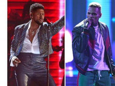 Source-feed image associated with Usher says tour with Chris Brown is about more than 2 stars. He makes the case for R&B in stadiums