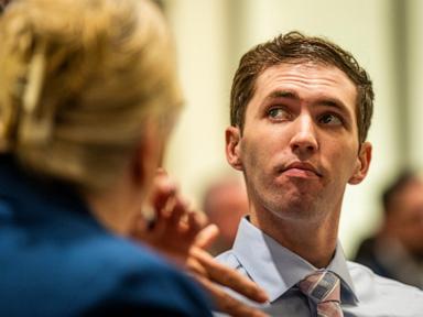 Source-feed image associated with Attorneys for the man accused of killing Charlie Kirk want prosecutors punished