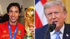 Source-feed image associated with World Cup winner Capdevila appeals to Trump after US travel permit denied
