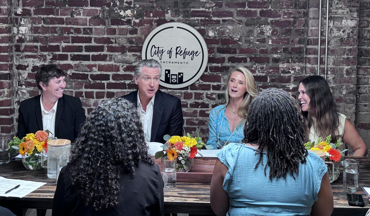 Source-feed image associated with Chabria: Newsom pushes California to crack down on sex trafficking — fast