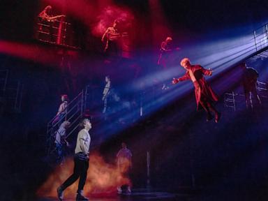 Source-feed image associated with How do you make vampires fly effortlessly on Broadway? Strong wires, harnesses and lots of practice