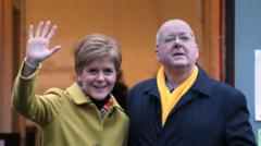 Source-feed image associated with Sturgeon defends 'no comment' police interview after SNP funds probe arrest