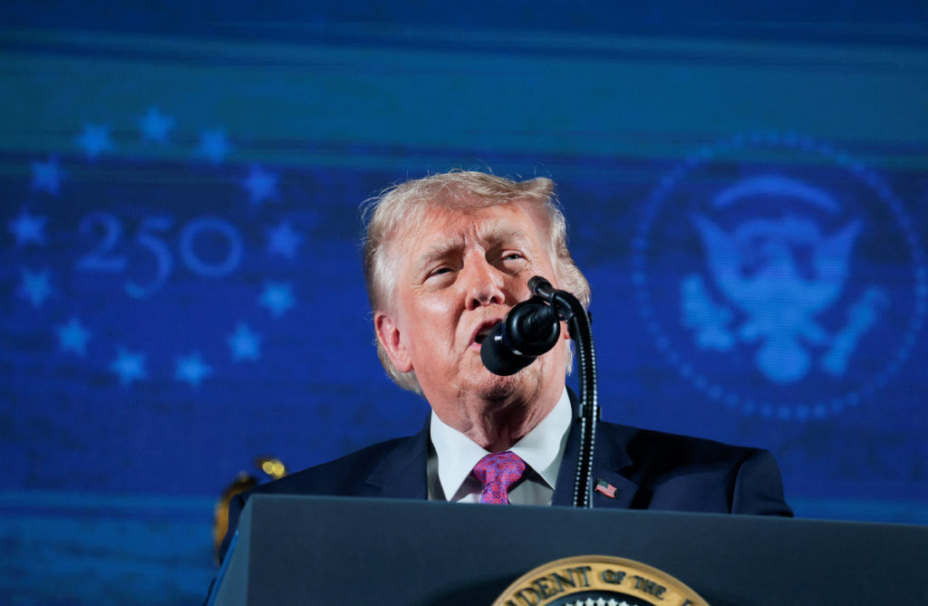 Source-feed image associated with WATCH: Trump hails U.S. exceptionalism, warns of communist 'threat' in speech at Mount Rushmore