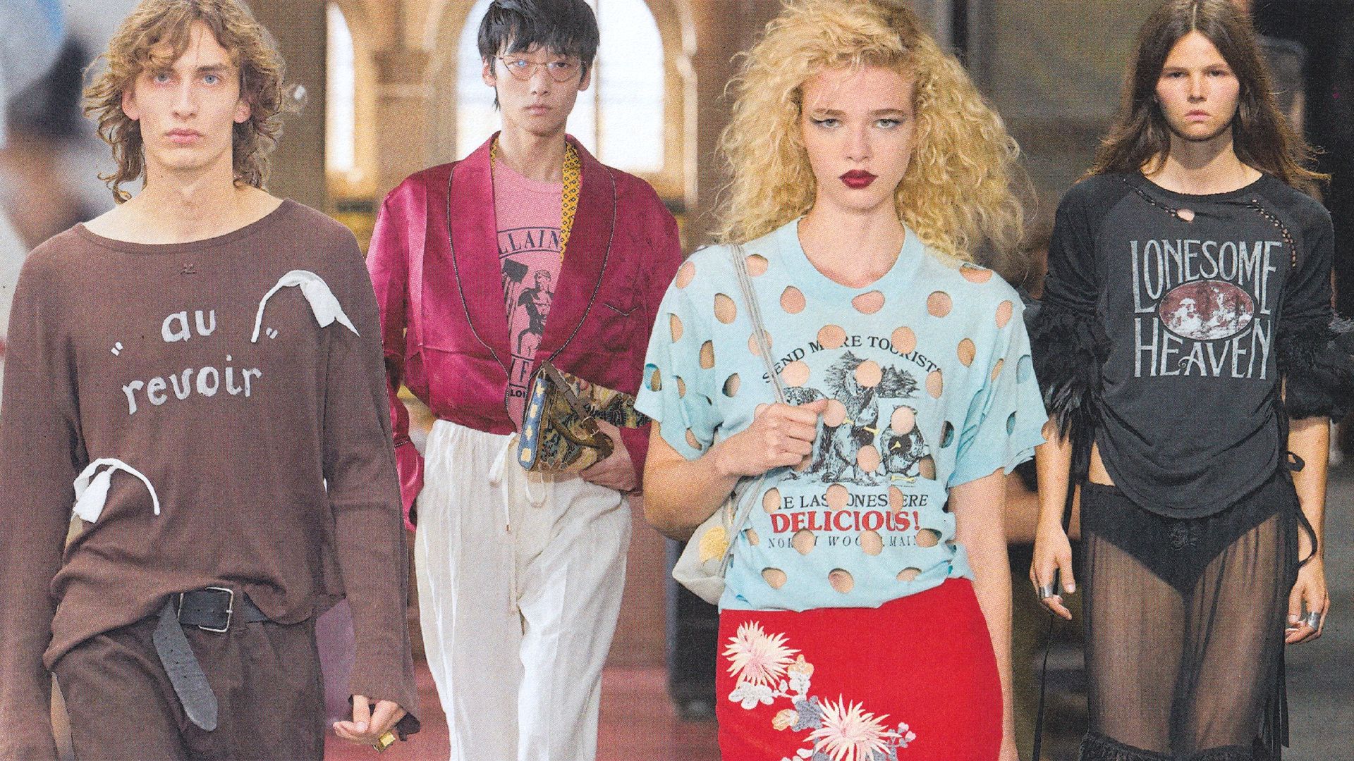 Image from linked report: Here Are the Best Graphic T-Shirts From the Spring 2027 Runways