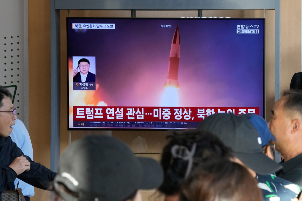 Image from linked report: North Korea launches 2 ballistic missiles toward the sea and dials up pressure on the U.S.