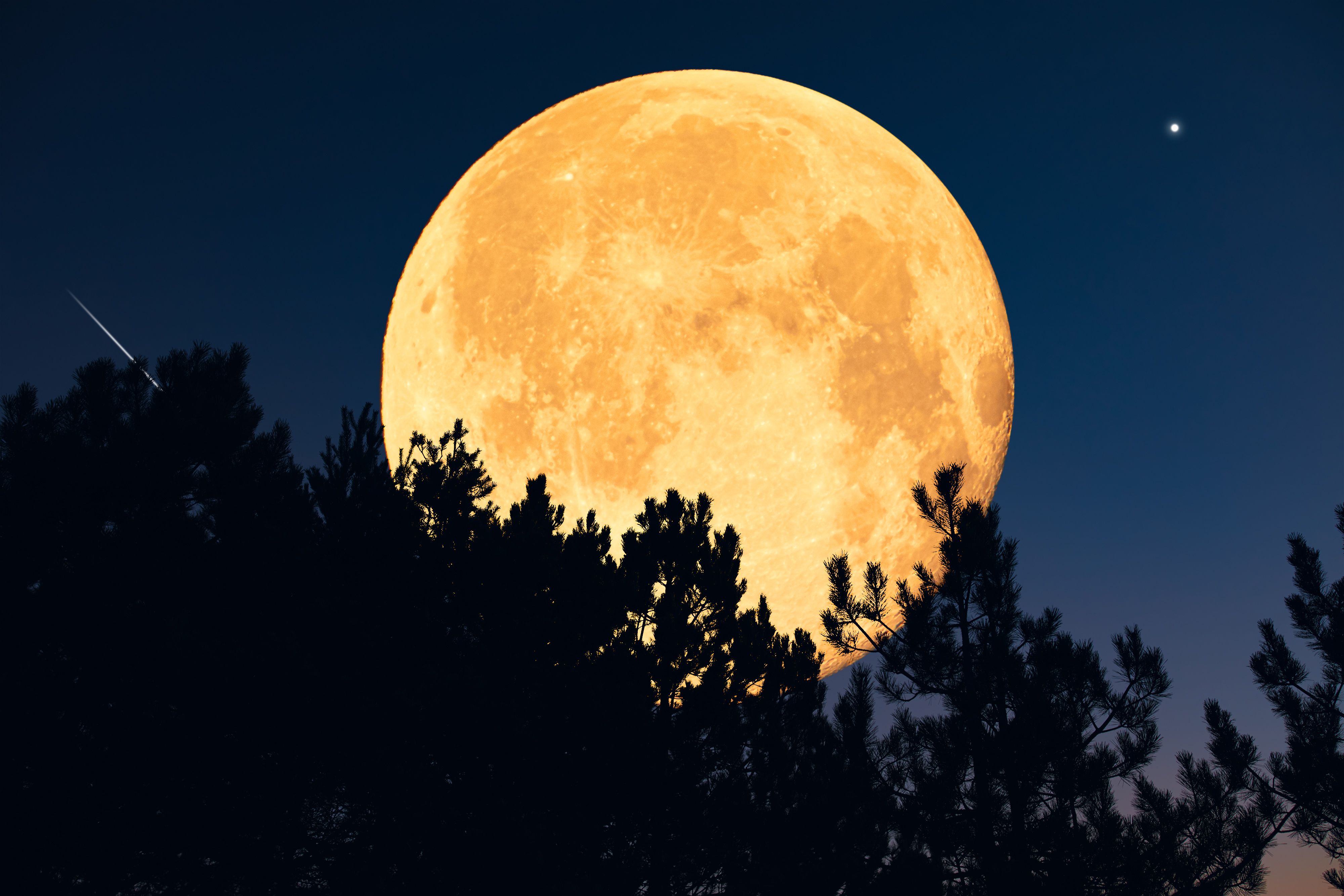 Source-feed image associated with A Strawberry Full Moon Is Coming—Here’s What It Means for Every Star Sign
