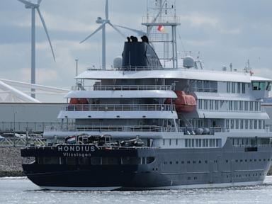 Source-feed image associated with US pays $750K to evacuate American aboard hantavirus cruise ship from remote island