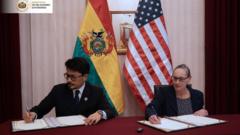 Source-feed image associated with Bolivia signs $20m deal with US to fight drug trafficking, foreign ministry says