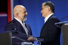 Source-feed image associated with Ex-UK political aide and Biden cabinet secretary lead California governor primary vote count