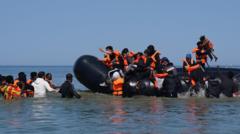Source-feed image associated with France hits out at Reform UK plan to return migrants using Navy