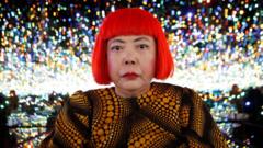 Source-feed image associated with Japanese avant-garde artist Yayoi Kusama dies aged 97