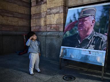 Source-feed image associated with Body of convicted war criminal Ratko Mladic to be flown to Serbia, president says
