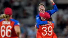 Source-feed image associated with Sciver-Brunt leads superb England into World Cup final