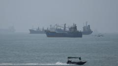 Source-feed image associated with US strikes Iranian launchers on Larak Island in first known attack in weeks