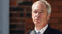 Source-feed image associated with Farage blames Makerfield defeat on anti-Starmer votes