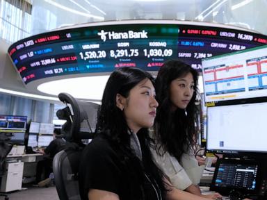 Source-feed image associated with World shares surge and oil prices slip after Trump claims a breakthrough in Iran war talks