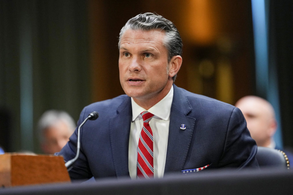 Source-feed image associated with Senators grilled Hegseth on Iran. Here are 3 big moments from the hearing