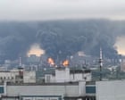 Source-feed image associated with Moscow oil refinery struck in Ukraine’s biggest air raid on city since start of war