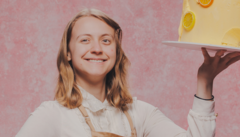 Image from linked report: Danni becomes first contestant to leave Bake Off