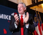 Source-feed image associated with Georgia runoff: Republican voters choose Trump-backed conservative to face Jon Ossoff