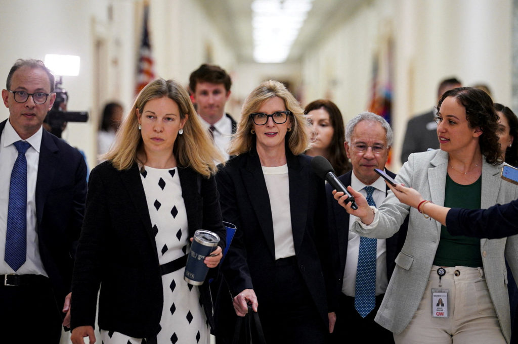 Source-feed image associated with Who is Kathryn Ruemmler? Former Obama White House attorney interviewed about Epstein emails