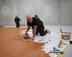 Source-feed image associated with Completely nuts: Dutch gallery covers floor in peanut butter to honour late artist