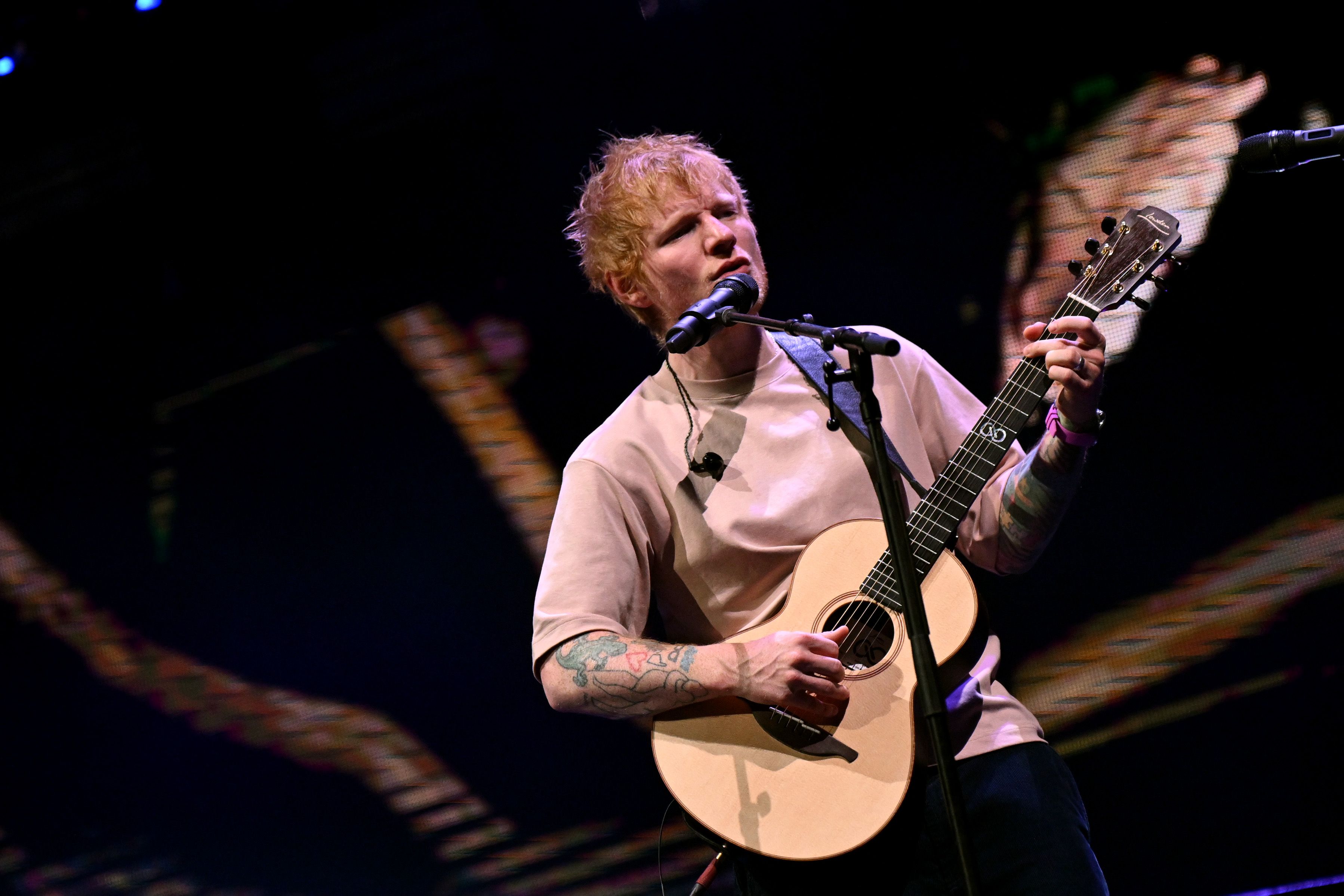 Image from linked report: Ed Sheeran Attempts to Clarify Gaza Stance, Again Blames Venues for Kicking Macklemore Off Tour
