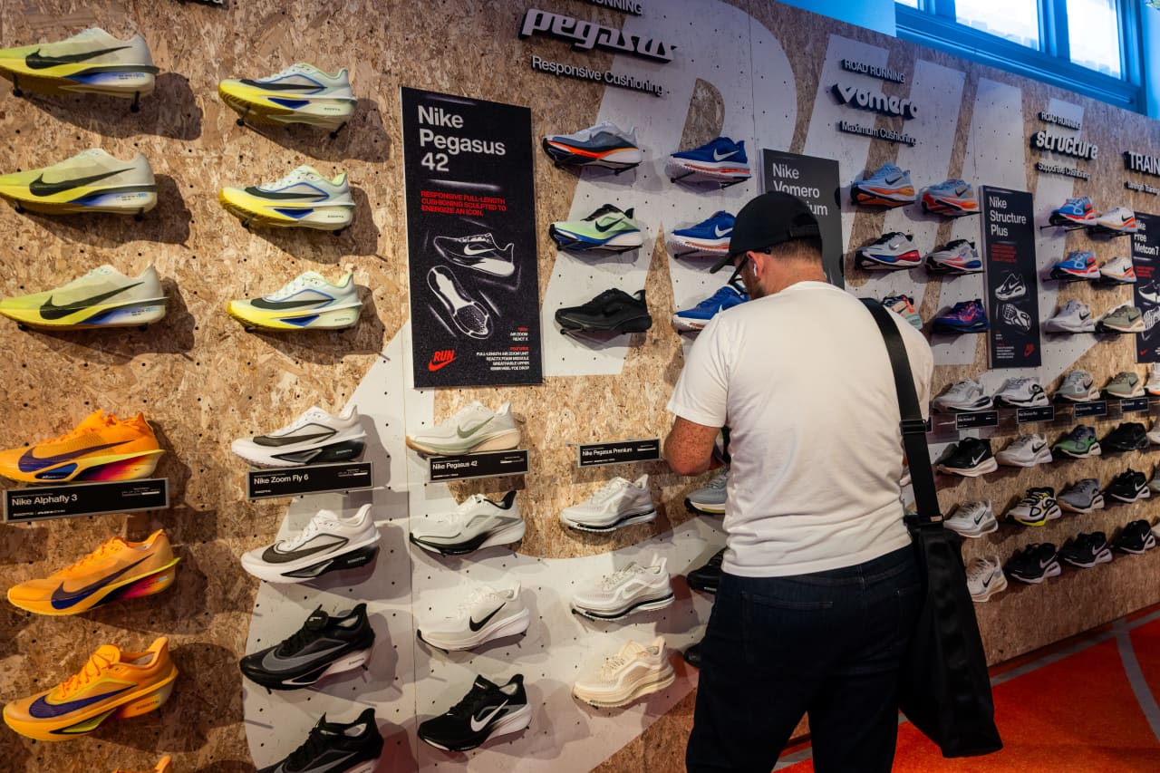 Image from linked report: Nike’s stock is one of the worst in the S&P 500 — and BofA says it’s not done sliding
