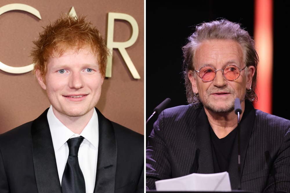 Image from linked report: Ed Sheeran Told U2 He Didn’t Want to ‘Get Into Politics’ on Song About Ukraine’s War With Russia, Says Bono
