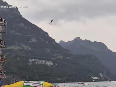 Source-feed image associated with WATCH: 'Blobbing' world record broken, Guinness World Records says
