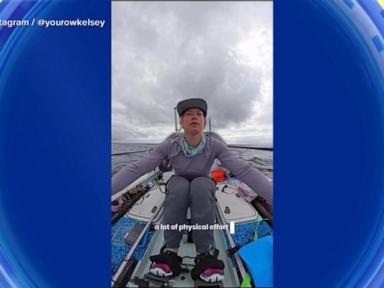 Source-feed image associated with WATCH: American woman rowing into the record books