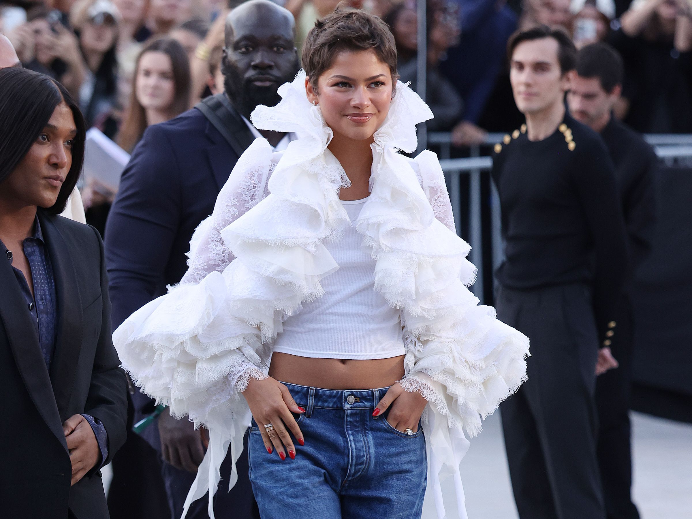 Image from linked report: Zendaya Brings Back a Piece From Her ‘The Odyssey’ in Paris