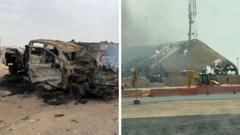 Source-feed image associated with Photos show widespread damage at US sites from Iranian attacks