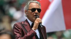 Image from linked report: 'Cheeky' fees prompts choirs to pull out of Andrea Bocelli gig