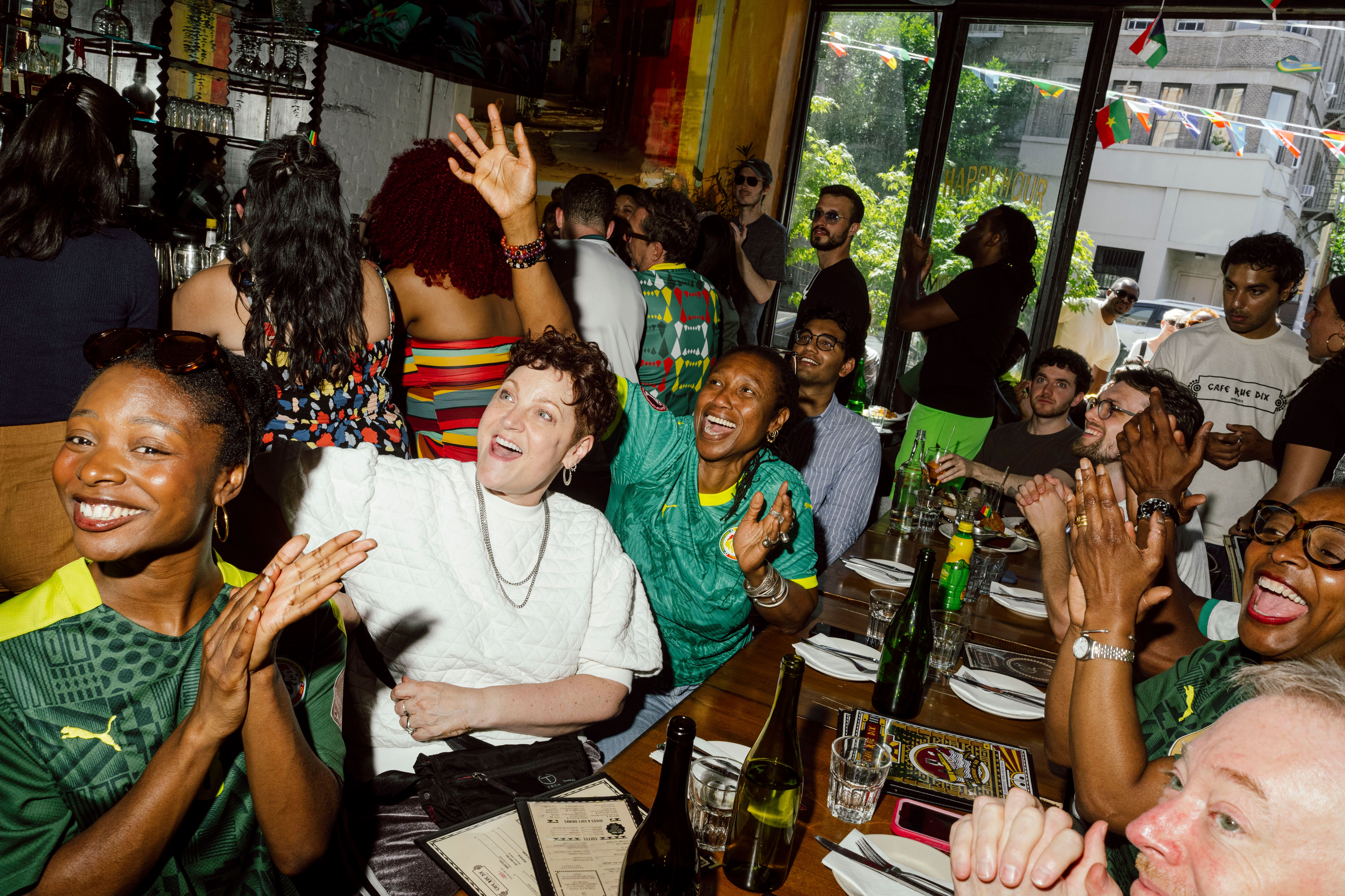 Source-feed image associated with At Café Rue Dix, a Senegalese-French Restaurant in Brooklyn, the World Cup Is About More Than Football