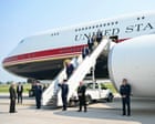 Source-feed image associated with Trump administration subpoenas New York Times journalists over new Air Force One reporting