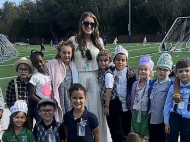 Source-feed image associated with WATCH: David Muir shares elementary school students' surprise to teacher on wedding day