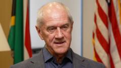 Image from linked report: South African white genocide does not exist, new ambassador to US tells BBC