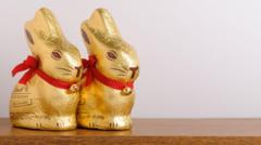 Source-feed image associated with Lindt's Easter chocolate sales fall after price hike