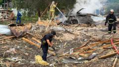 Source-feed image associated with Ten killed in Russian attack on drone exhibition near Kyiv