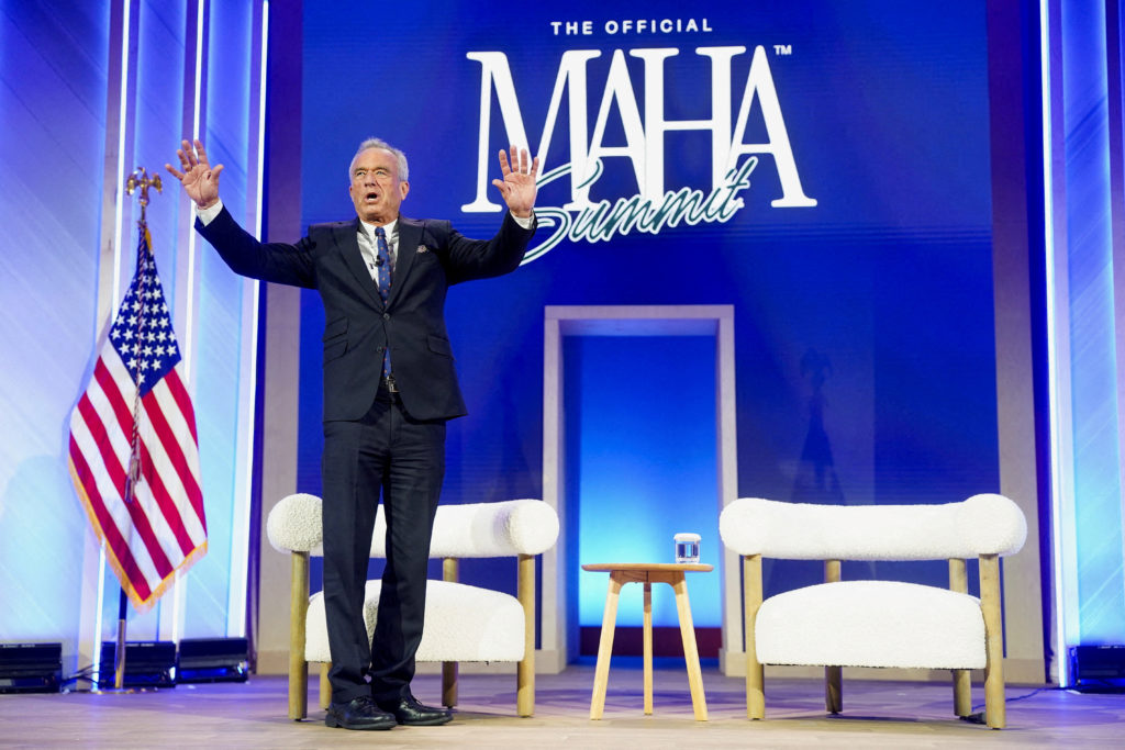 Source-feed image associated with Some MAHA backers grow frustrated with Trump's health policies