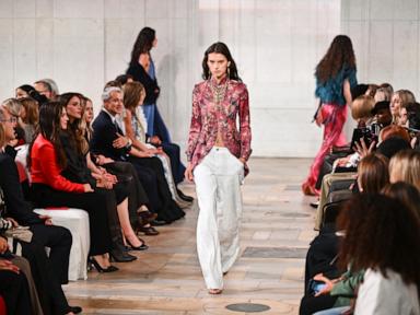 Source-feed image associated with Ralph Lauren delivers modern take on romance with sensual silhouettes