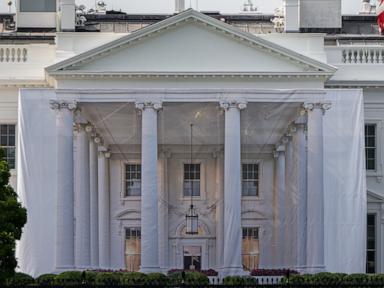 Source-feed image associated with White House entrance undergoing 'security enhancements and upgrades'
