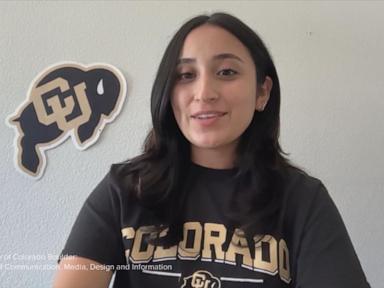 Source-feed image associated with WATCH: David Muir shares how University of Colorado Boulder marked freshmen's move-in day